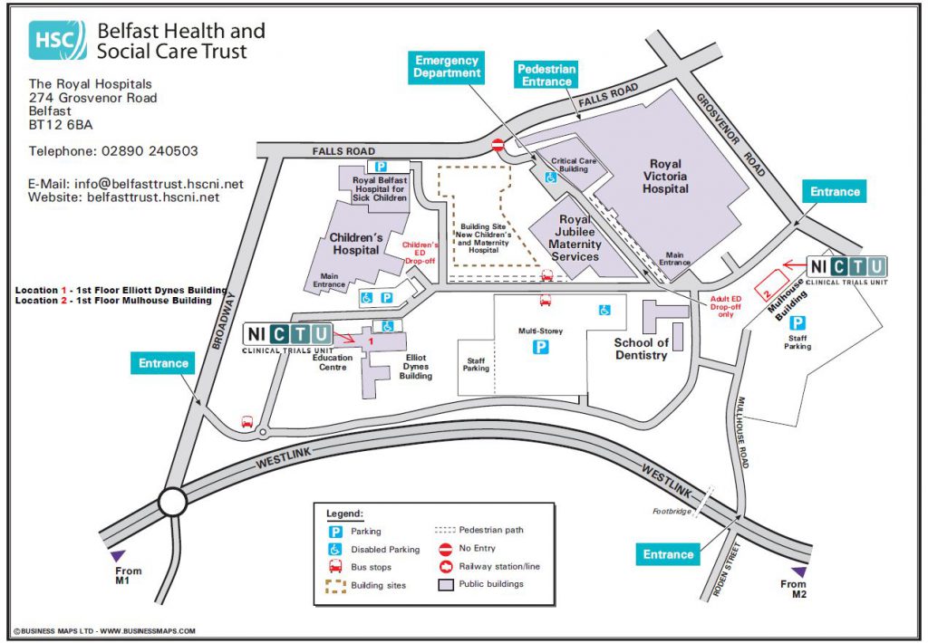 RoyalVictoriaHospitalSiteMapAugust2015 | Northern Ireland Clinical ...